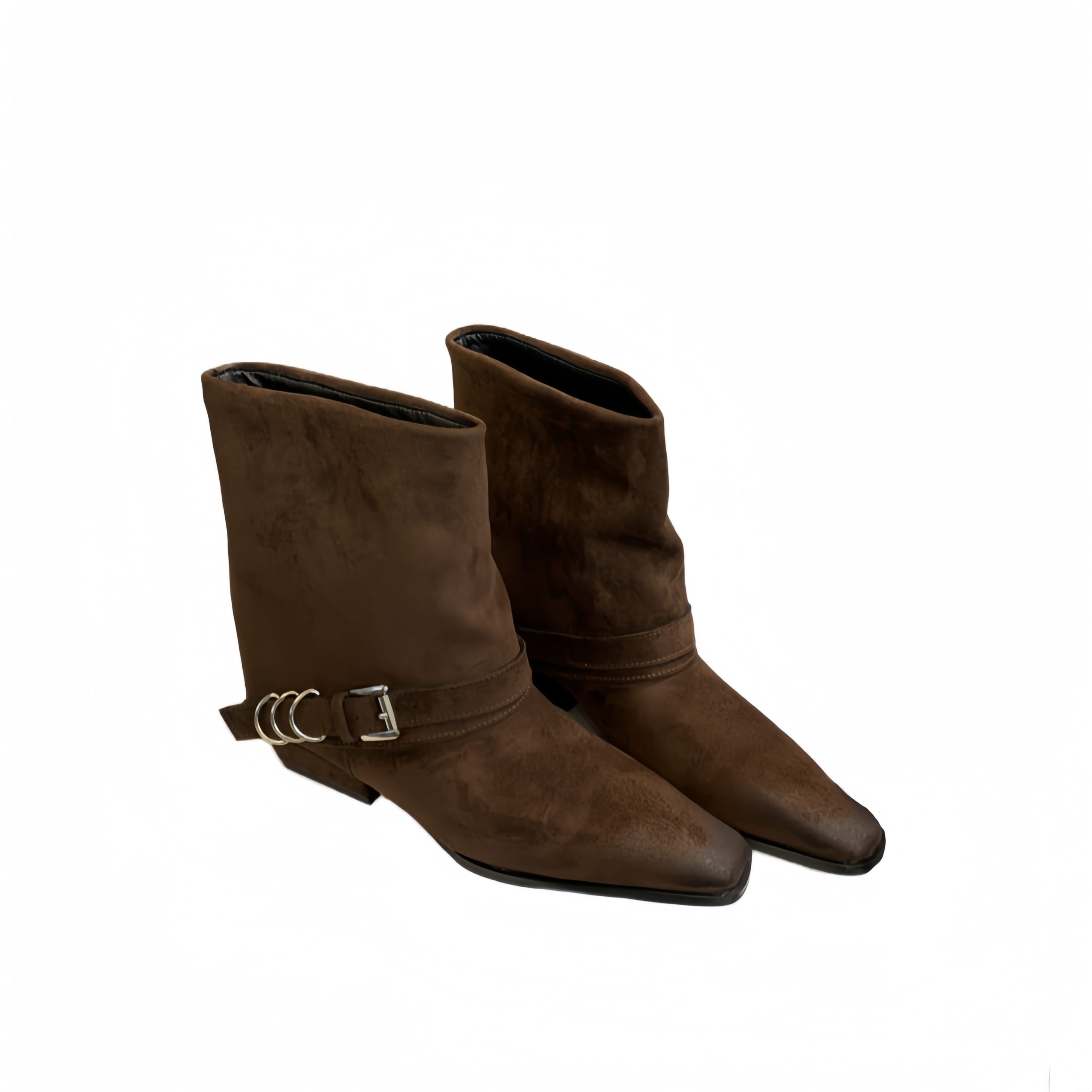 2024-new-autumn-winter-womens-boots-color-block-square-toe-western-boots-leather-belt-buckle-chunky-heel-suede-short-boots_1