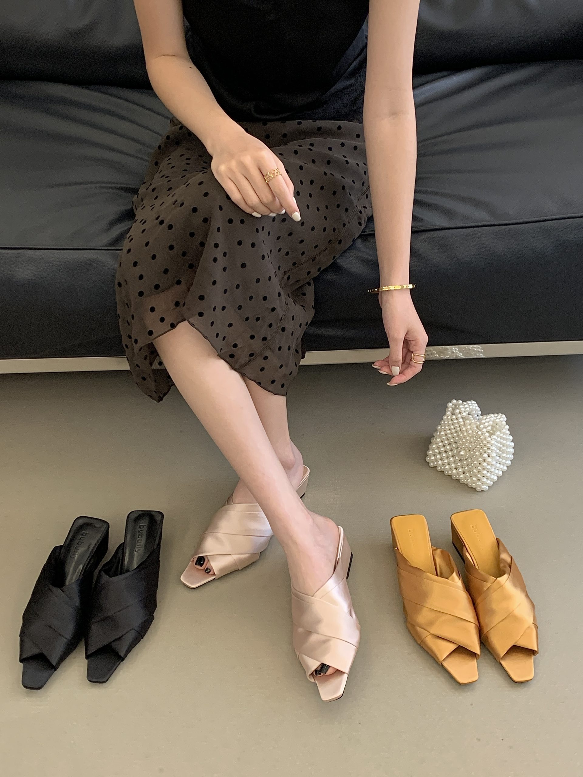2026 BUBUFLY Silk Slingback Flat Sandals for Women - Open Toe Slip-On Comfort