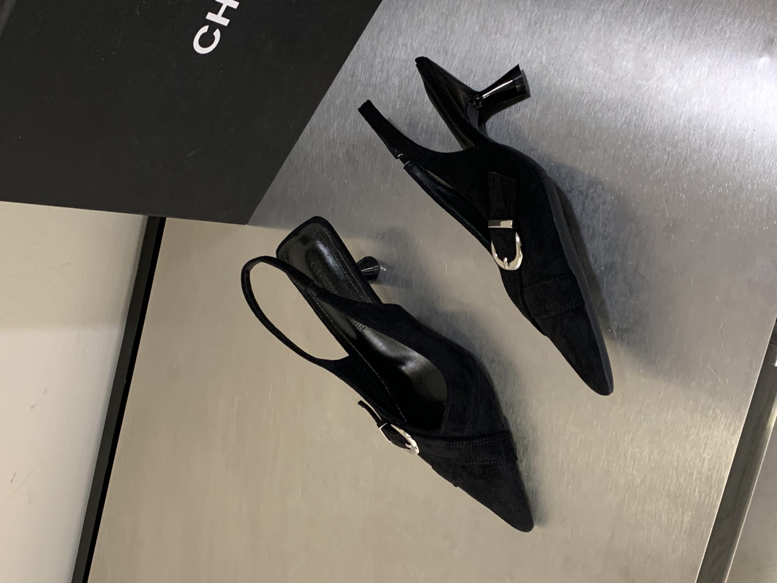 2026 New Spring Summer French Pointed Toe One-Strap Thin Heel Open Back Single Shoes for Women - Style 76a741 - Image 3