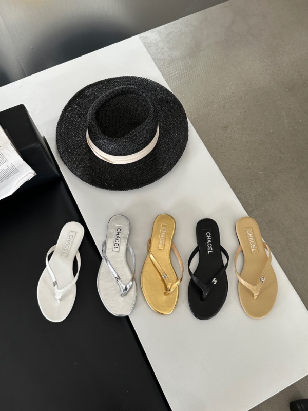 Domiuer 2024 Spring Women's PU Leather Flat Sandals Slippers Low Heel Solid Color - Image 3