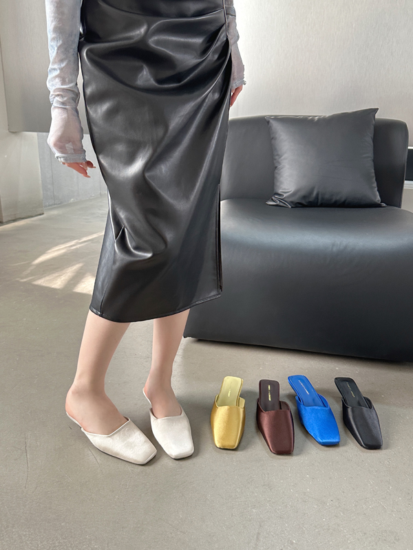 dumier-2024-spring-womens-square-toe-satin-slippers-low-heel-solid-color-simple-style_1