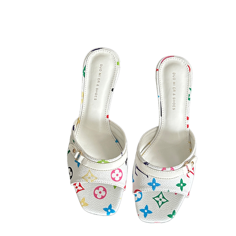 New European Fashion Women's High Heel Slip-On Slippers with Thin Heel - Image 5